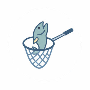 A fish caught in a net